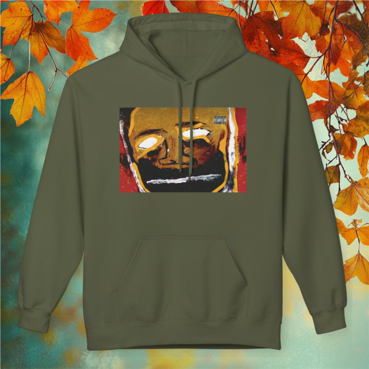 Copy of Copy of Copy of Vibrant Artistic Fleece Hoodie, Unisex Colorful Sweatshirt, Gift for Art Lovers, Stylish Casual Wear, Cozy Fall Apparel