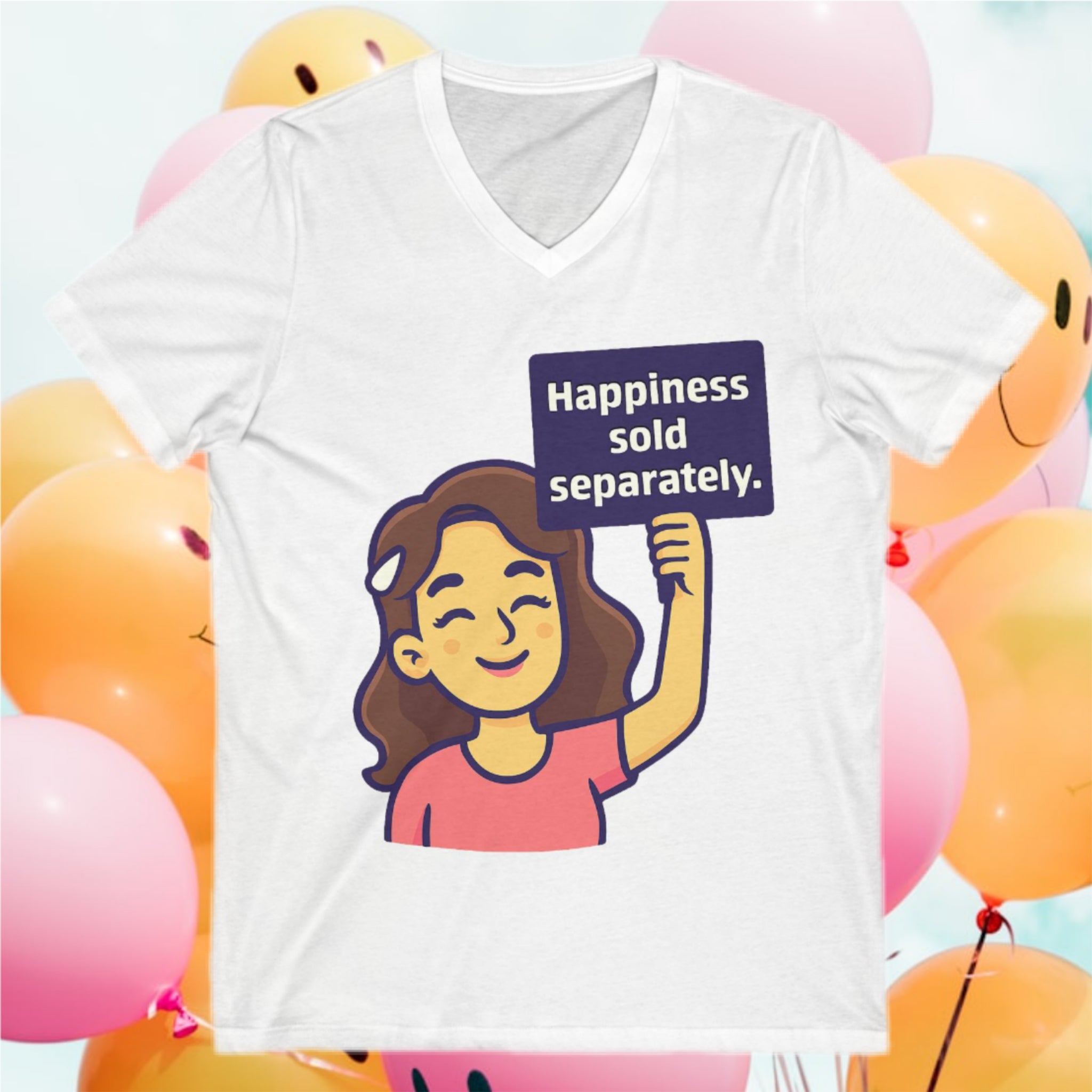 HAPPINESS SOLD SEPARATELY V-Neck Tee
