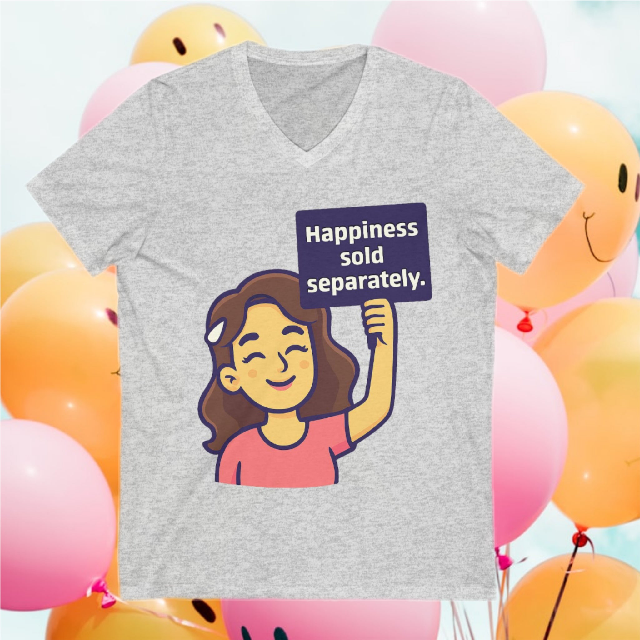HAPPINESS SOLD SEPARATELY V-Neck Tee