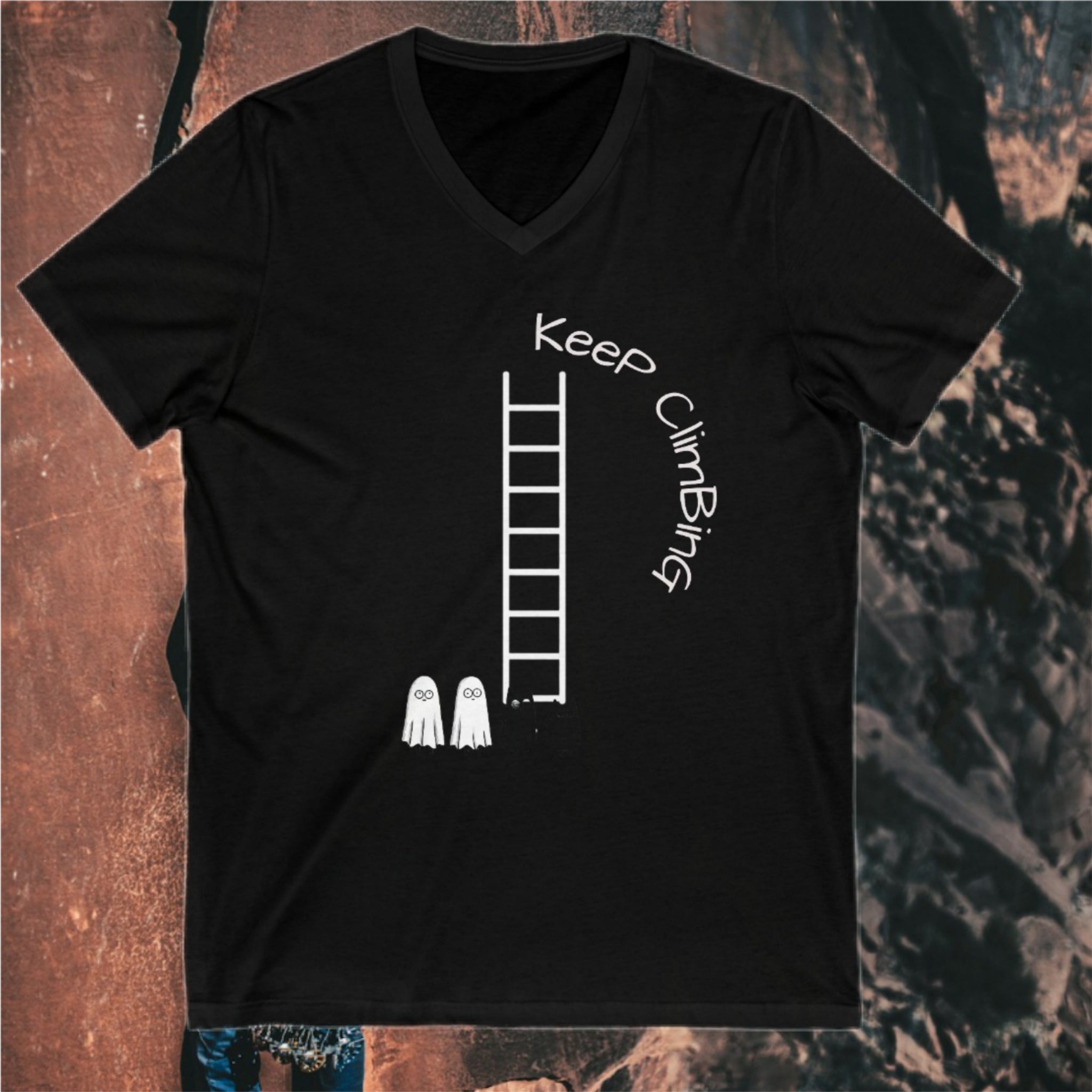 KEEP CLIMBING V-Neck Tee