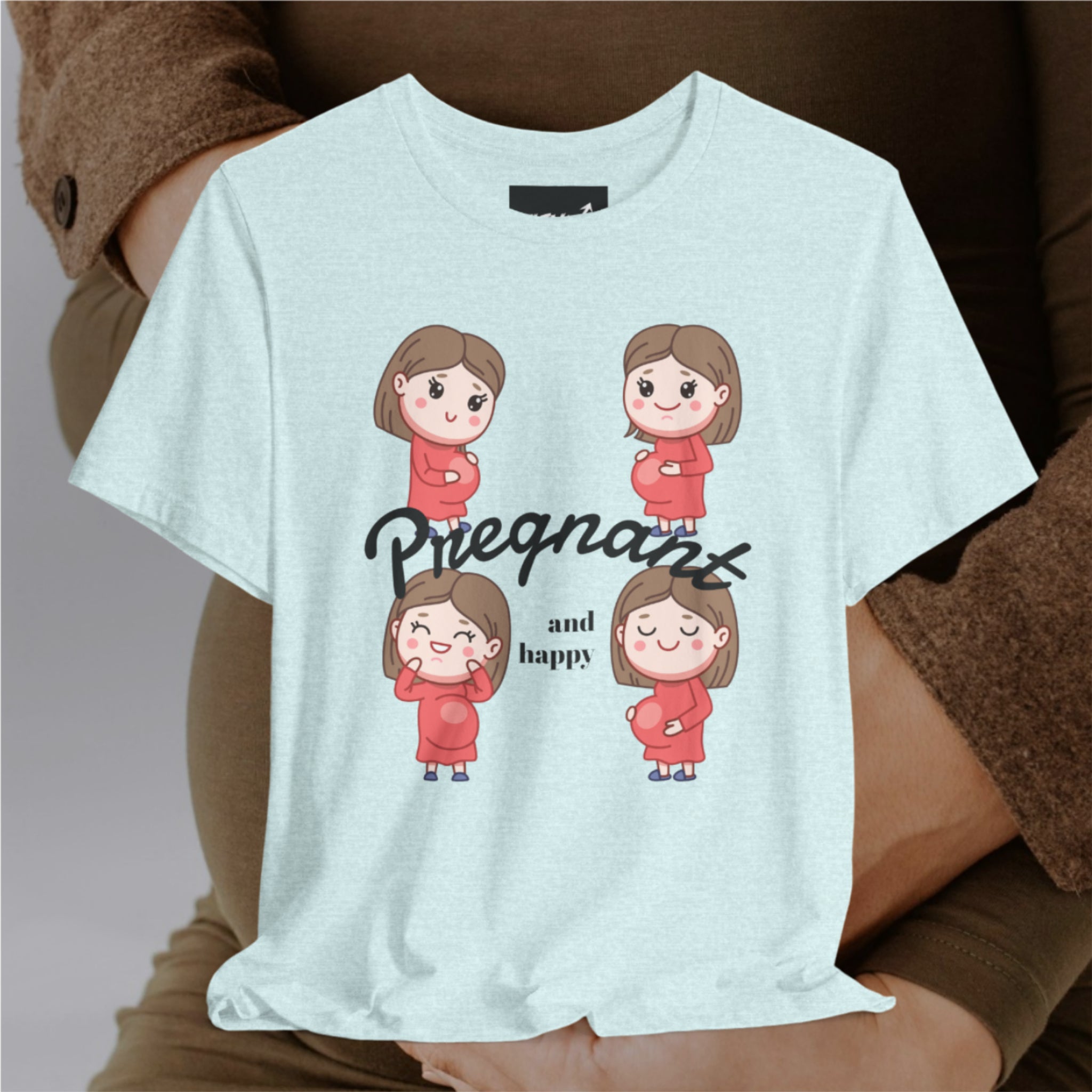 PREGNANT🤰🏻AND HAPPY T-Shirt