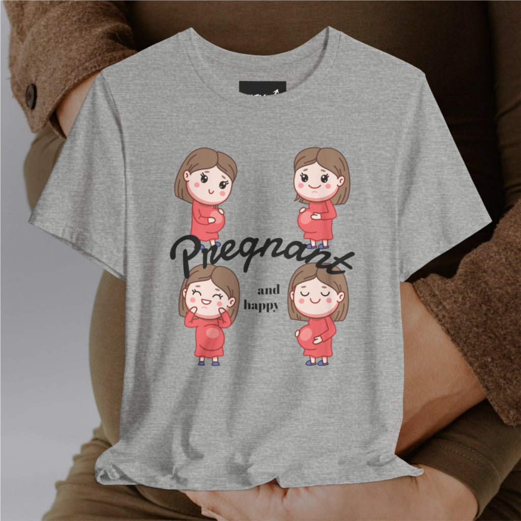 PREGNANT🤰🏻AND HAPPY  T-Shirt