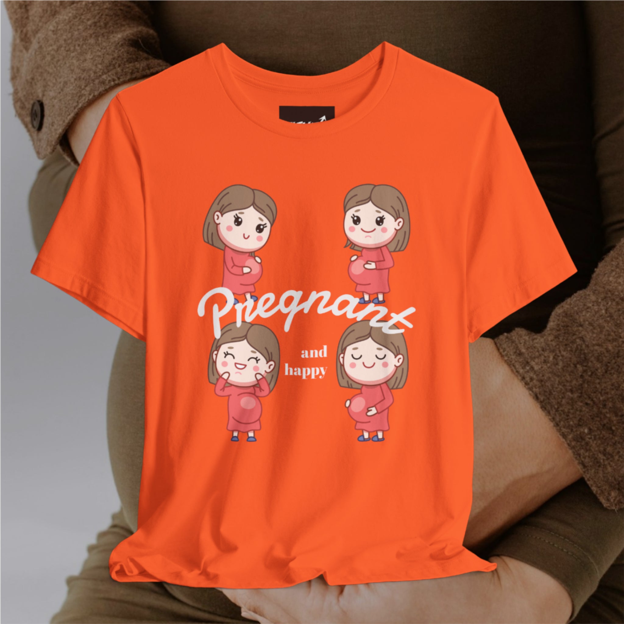 PREGNANT🤰🏻AND HAPPY  T-Shirt