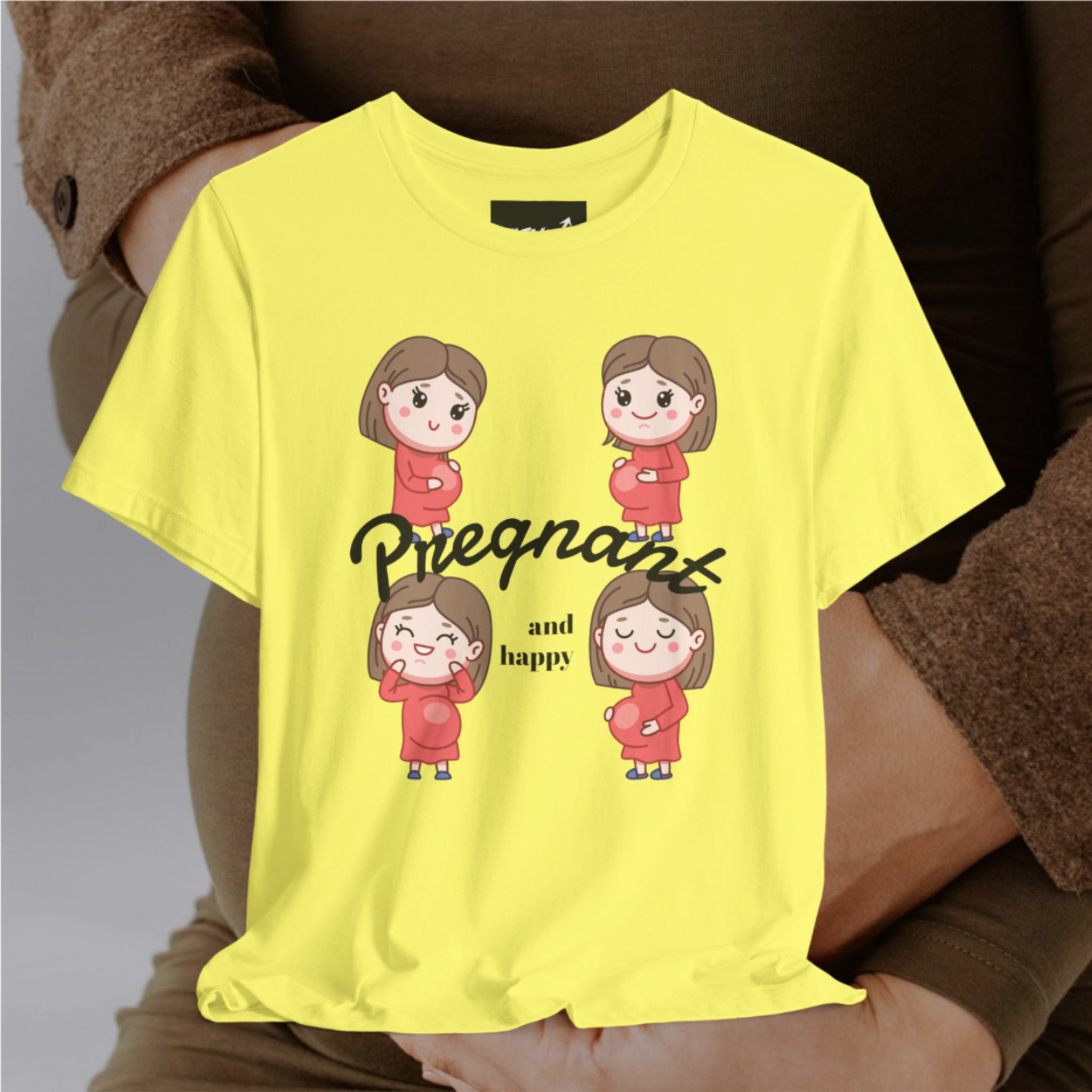 PREGNANT🤰🏻AND HAPPY  T-Shirt